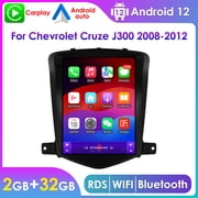 9.7 Touch Screen Android 12 Bluetooth Apple Carplay 2+32GB Wifi RDS Car Stereo Radio Head Unit Multimedia GPS Navigation Player For Chevrolet Chevy Cruze J300 2008 2009 2010 2011 2012