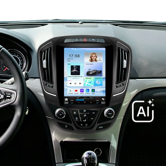 9.7" Vertical Screen 8 Core 4+64GB Car Radio Stereo for Buick Regal 2014-2017 (Low-end) with Apple CarPlay/GPS Navi/Wi-Fi/BT 5.4/AI Assistant