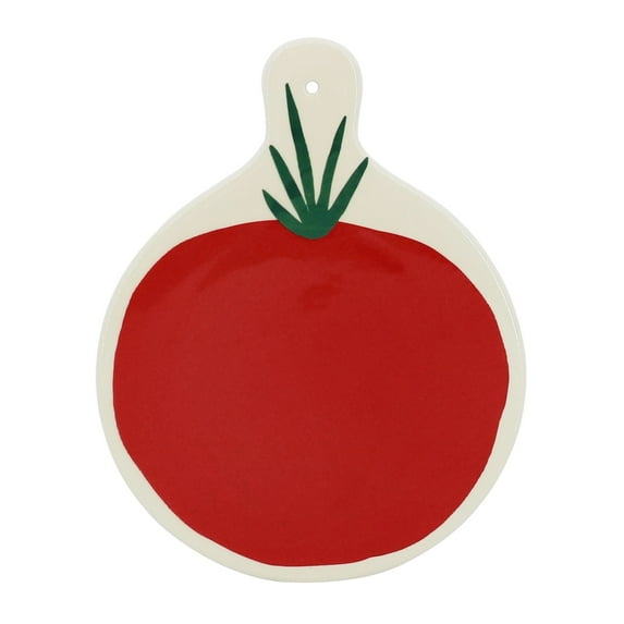 Ashland Fall Ceramic Tomato Plate 10x8in