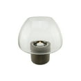 thumbnail image 1 of 9.75" Transparent Glass Pillar Candle Holder with Wooden Base, 1 of 2