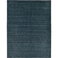 thumbnail image 1 of 9.75' x 13' Solid Navy Blue Hand Knotted Rectangular Wool Area Throw Rug, 1 of 4