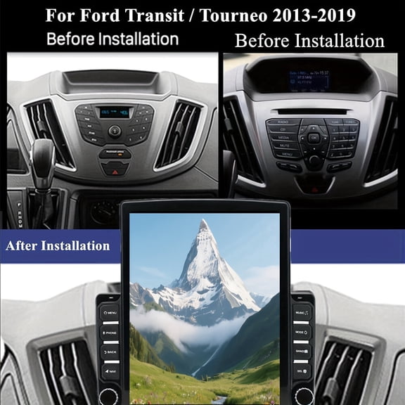 9.7in Car Stereo Radio 2+32G Android 15 For Ford Transit Custom 2013-2019 Touchscreen Car Screen Radio