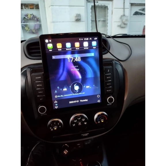 9.7in Screen For KIA Soul 2014-2019 Android 13 Navi CarPlay Car Stereo Radio GPS Navigation Head Unit with Built-in Wireless CarPlay, Backup Camera, Bluetooth, WiFi, SWC & Mirror Link / 2+32G