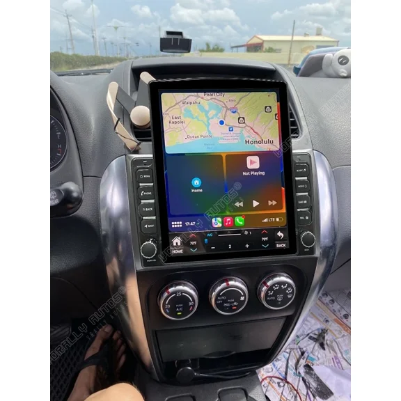9.7inch Car Stereo Radio Android 14 DAB+ Car Player with AHD Camera/Mic with Carplay and Android Auto SWC WiFi Bluetooth 2+64G GPS Navi Head Unit for Suzuki SX4 2006-2013