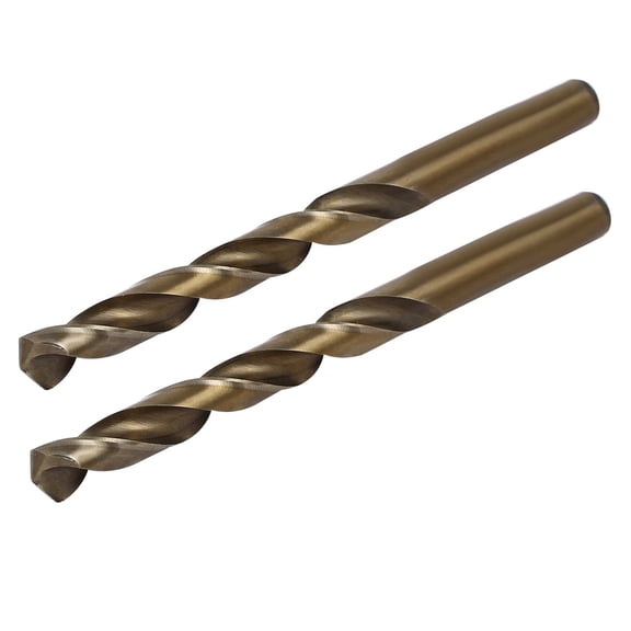 9.7mm Dia HSS Cobalt Straight Shank Metric Twist Drill Bit Drilling Tool 2pcs