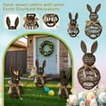 thumbnail image 1 of 9.8"×19.7" Easter Bunny Garden Statue, Rustic Textured Bunny Figurine with Stable Base, Suitable for Yard Lawn Decor, Easter Outdoor Party, Spring Courtyard Landscape Ornaments, 1 of 3