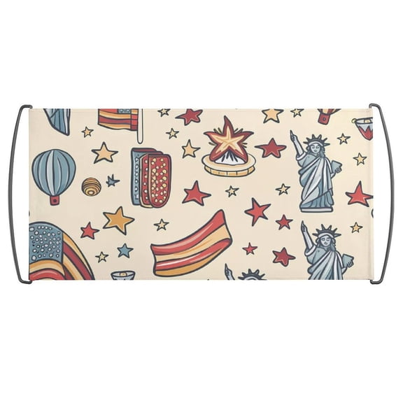 9.819.7in Hand Flag Can Be Hung Indoors Or Outdoors With Plastic Handles On Both Sides Independence Day Theme Elements Star (4)