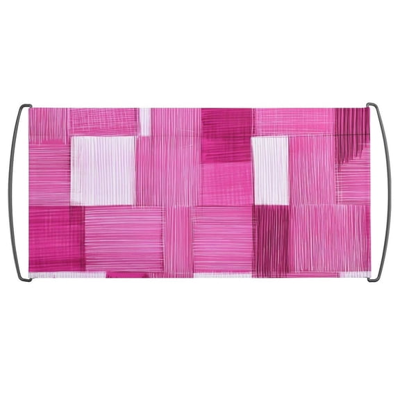 9.819.7in Hand Flag Can Be Hung Indoors Or Outdoors With Plastic Handles On Both Sides Pink Abstract Houndstooth Hand-drawn Sketch_1