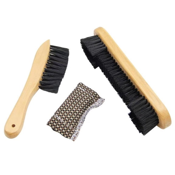 9/8.5 inch Solid Wood Pool Table Brush Cleaner Kit with 3 Tool for Snooker Table