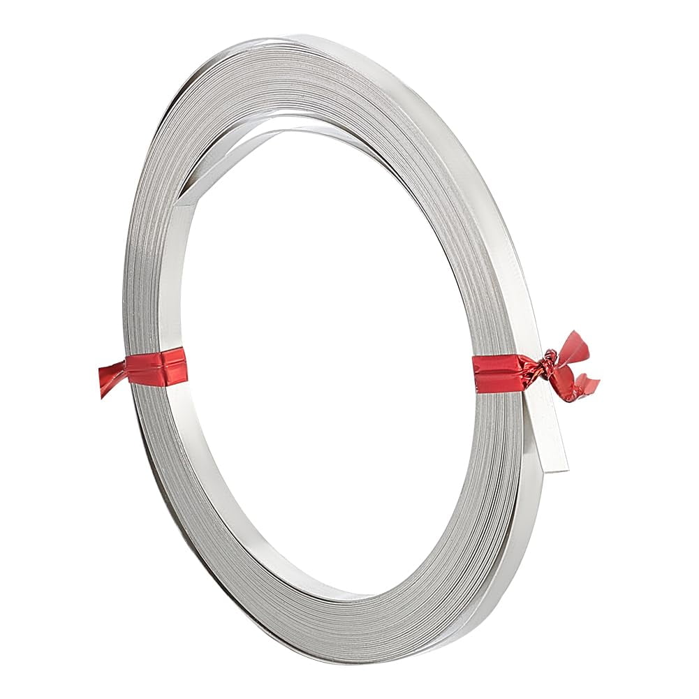 9.8 Feet Wide 3mm Craft Copper Wire 32 Gauge Jewelry Flat Wire Bezel Wire Platinum Soft Metal Strips Bendable Wire for Gem Wrapping Sculpting Armature Metal Wrap Jewelry Making