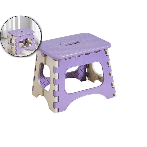 9.8" Folding Step Stool, Shower Stool for Inside Shower Shaving Legs, Foldable Shower Small Shower Stool, Waterproof Plastic Corner Shower Foot Rest, Pedicure Stand Foot Rest