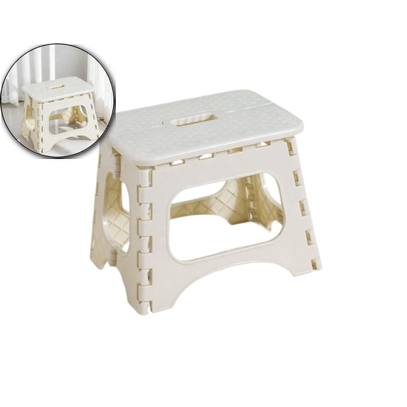 9.8" Folding Step Stool, Shower Stool for Inside Shower Shaving Legs, Foldable Shower Small Shower Stool, Waterproof Plastic Corner Shower Foot Rest, Pedicure Stand Foot Rest