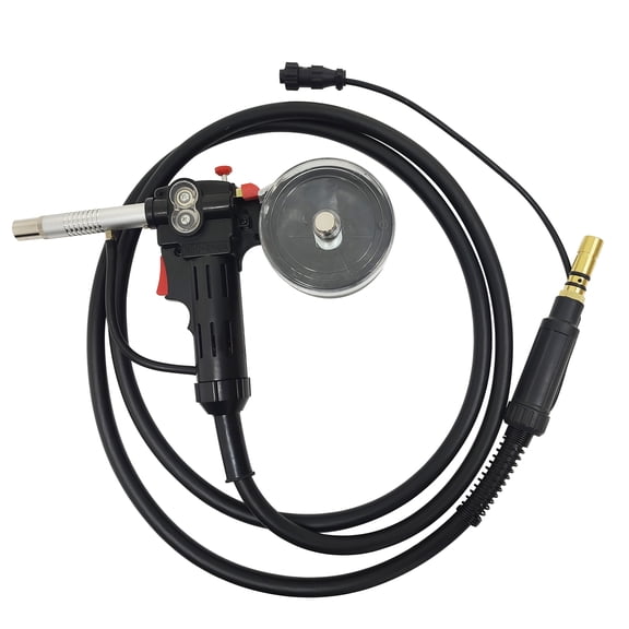 9.8 Foot Aluminum Wire Drawing Welding Gun with 10 x 0.8mm Conductive Nozzles