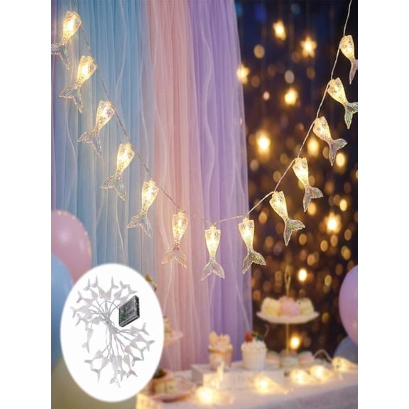 9.8 Ft Warm White LED String Lights For Bedroom Patio – Seashell Starfish Fairy Lights For Beach Theme Holiday Party Decor