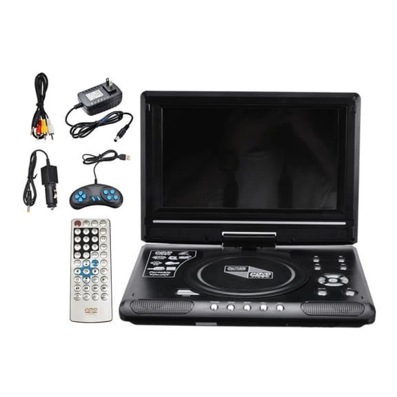 9.8 Inch 16:9 Widescreen 270 Rotatable LCD Screen Home Car TV DVD Player Portable ,Universal Compatibility