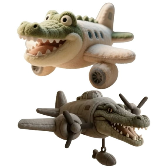 9.8 Inch Bombardino Crocodilo Italian Brainrot Animals Plush, Summer Kids Doll Toy, Decor for Home or Office,great Gift Italian Brainrot Tralalero Tralala AI Animals Toy