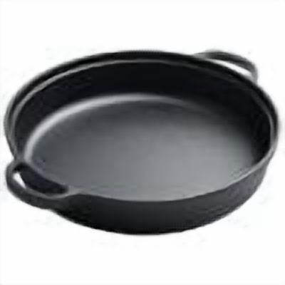 9.8 Inch Cast Iron Skillet With Double Handles Griddle Baking Tray For Cooking Decor Supplies