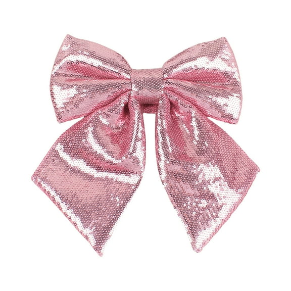 9.8 Inch Large Glitter Cheer Bow Hair Clip, Sequin Big Hair Bow Clips for Girls Party Hair Accessories for Women Cheerleading Sports Teens