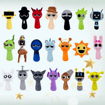 9.8 Inch Sprunki Plushies Merch, sprunki Toys Plush, Realistic Cute Soft Stuffed Animal Doll Pillows Game Fans Boy Girl Kids