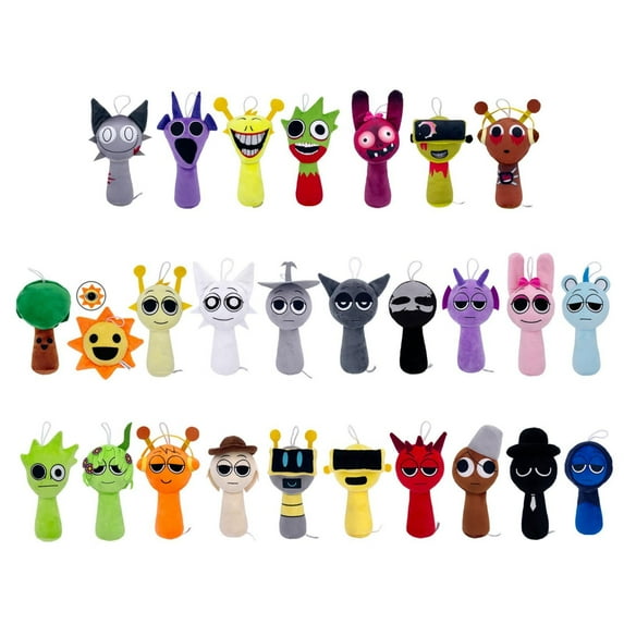 9.8 Inch Sprunki Plushies: Soft, Huggable Stuffed Animals Based on Popular Games, Perfect for Adding to Your Collection or as Special Occasion Gifts