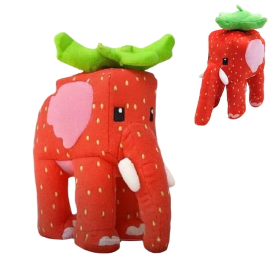 9.8 Inch Steal a Brainrot Strawberry Elephant Plush Toy, Stuffed Animal Plushies from Steal a Brainrot – Collectible for Game Fans, Soft Huggable Gift for Kids Boys Girls Adults
