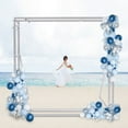 thumbnail image 1 of 9.8 ft x 9.8ft Wedding Party Backdrop Stand Pipe Kit Curtain Frame Adjustable, 1 of 13
