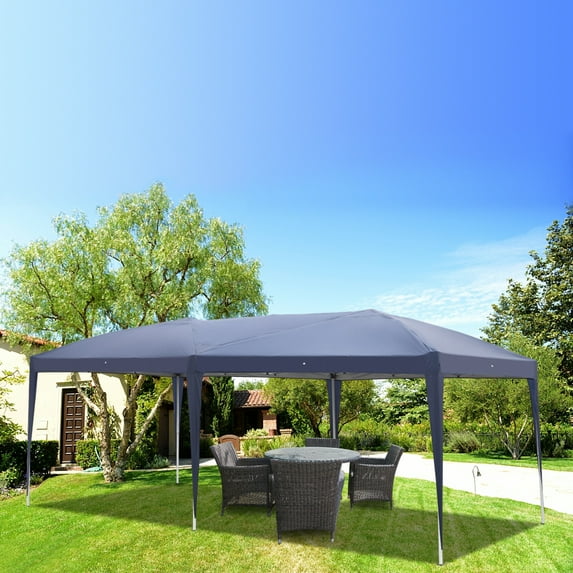 Syngar Outdoor Canopy Tent with Carry Bag, Waterproof 10-Person Gazebo, 210D Oxford Fabric, 20ft