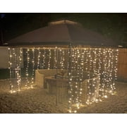 9.8 x 9.8ft Window Curtain String Light, Waterproof LED Fairy Lights, 320 LEDs, Warm White