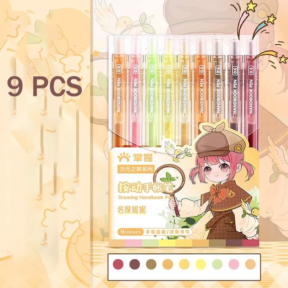9/81 Colors Assorted Color Gel Pens, Smooth Writing Pens, Retractable Gel Pen For Artsy Note-Taking, Painting, Drawing, Coloring, Highlighter, Marker, Suitable For DIY Journals & Crafts