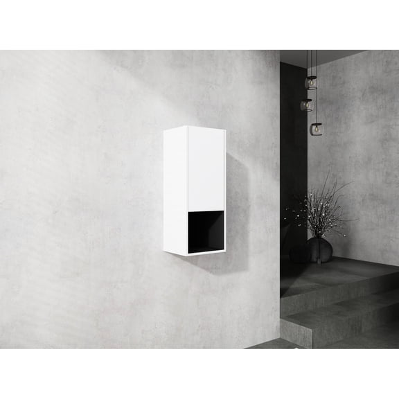 9.81 in Wide Wall-Mounted Side Cabinet with Plywood Filler, Soft-Closing Hinges - Promote Easy Cleaning in Bathroom