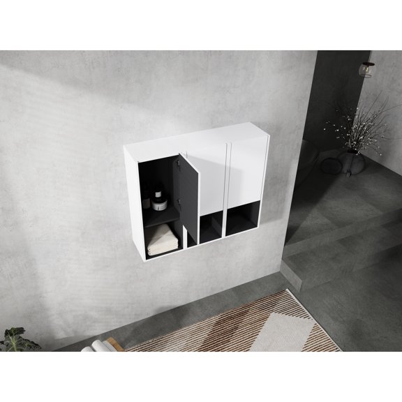 9.81 - inch Wide Side Cabinet - Soft - close Feature for Silent Closure - Wall - hung in Bathroom - Organize Essentials