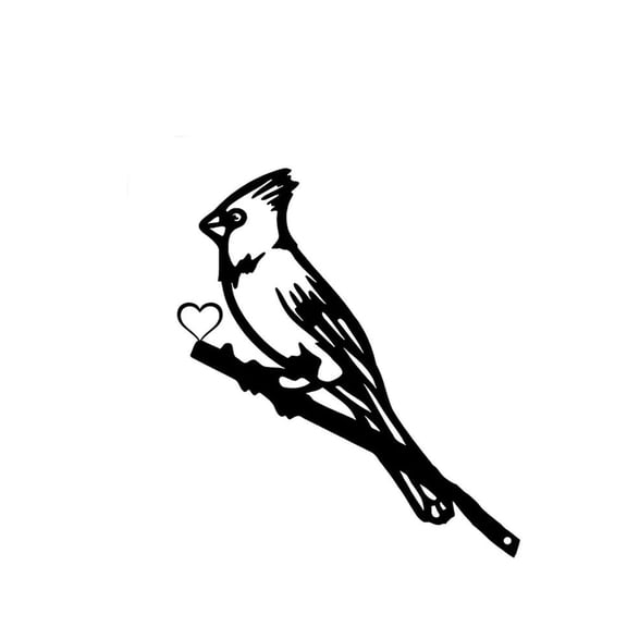 9.848.14 Inches Crafts 1pc Metal Swallow, Pileated pecker Tree Art Decoration Metal Yard Art Birds Outdoor Decoration for Garden Party Dcor