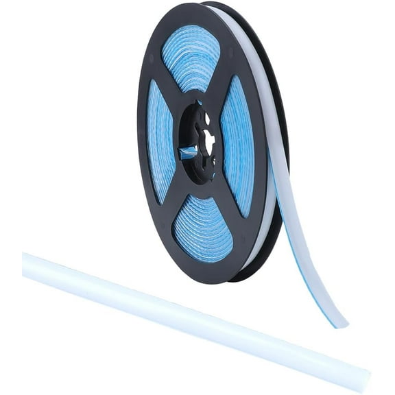 9.84 Feet x 0.31 Inch Caulk Tape Self Adhesive Peel and Stick Molding Trim Strip White PVC Plastic Waterproof Caulking Gap Sealant Edging Tape Border for Stove Sink Toilet Bathtub Wall Edge