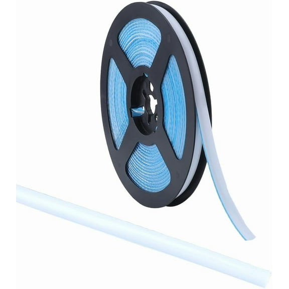 9.84 Feet x 0.31 Inch Caulk Tape Self Adhesive Peel and Stick Molding Trim Strip White PVC Plastic Waterproof Caulking Gap Sealant Edging Tape Border for Stove Sink Toilet Bathtub Wall Edge 1roll