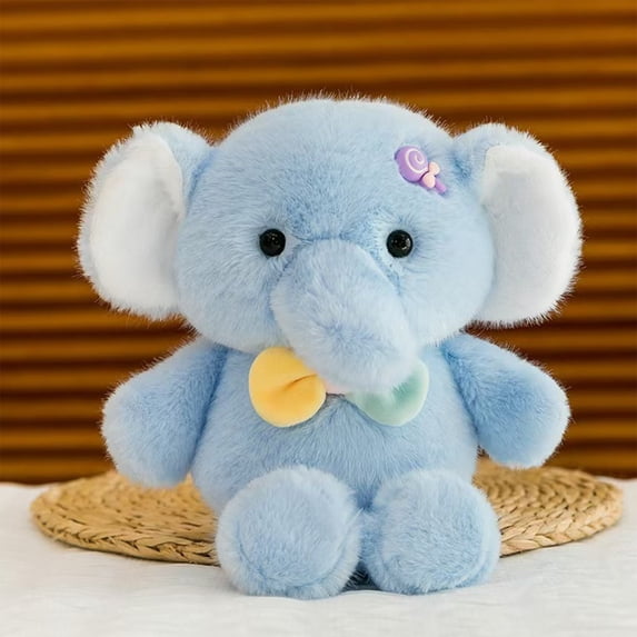 9.84-Inch Pink Plush Stuffed Animal - Realistic Soft Cute Doll Toy for Boys & Girls, Baby-Friendly Home Decor, Birthday & Christmas Gift Blue