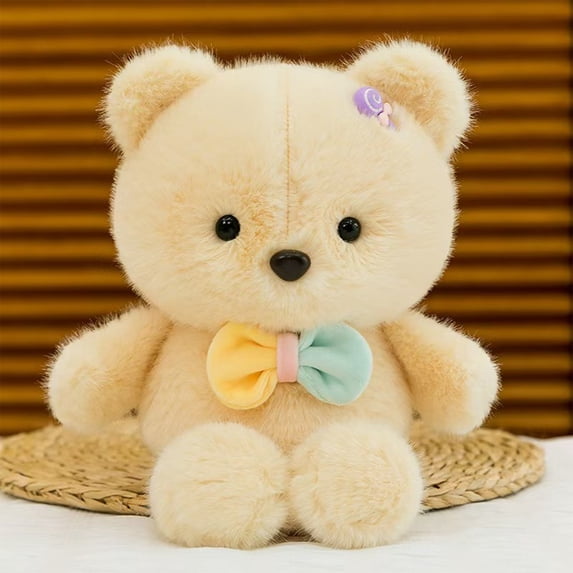 9.84-Inch Pink Plush Stuffed Animal - Realistic Soft Cute Doll Toy for Boys & Girls, Baby-Friendly Home Decor, Birthday & Christmas Gift Brown