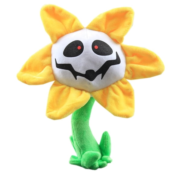 9.84-Inch Undertale Flowey Stuffed Animal Plush Toy, Cuddly Gmae Character Collection Gift for Kids and Fans