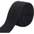 thumbnail image 1 of 9.84 Yards Black Herringbone Cotton Ribbon 2 Inch Wide Soft Natural Webbing Tape Roll for DIY Craft Sewing Handle Cloth Bag Handbag Tote, 1 of 9
