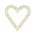 thumbnail image 1 of 9.84 inch Heart Wreath Frame, Floral Arrangement Frame, Holiday Craft Frame,Diy Home Decor, Metal Garland Frame, Decorative Party Frame, Craft Wire Form, Seasonal Wreath Base, Home Decor Craft Frame, 1 of 7