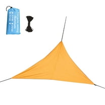 9.84 x 9.84 x 9.84 FT Sun Shade Sail Waterproof Right Triangle Canopy Shade Cloth, 95% UV Block Tarp Outdoor Patio Cover for Garden Backyard Deck Awning(Orange)
