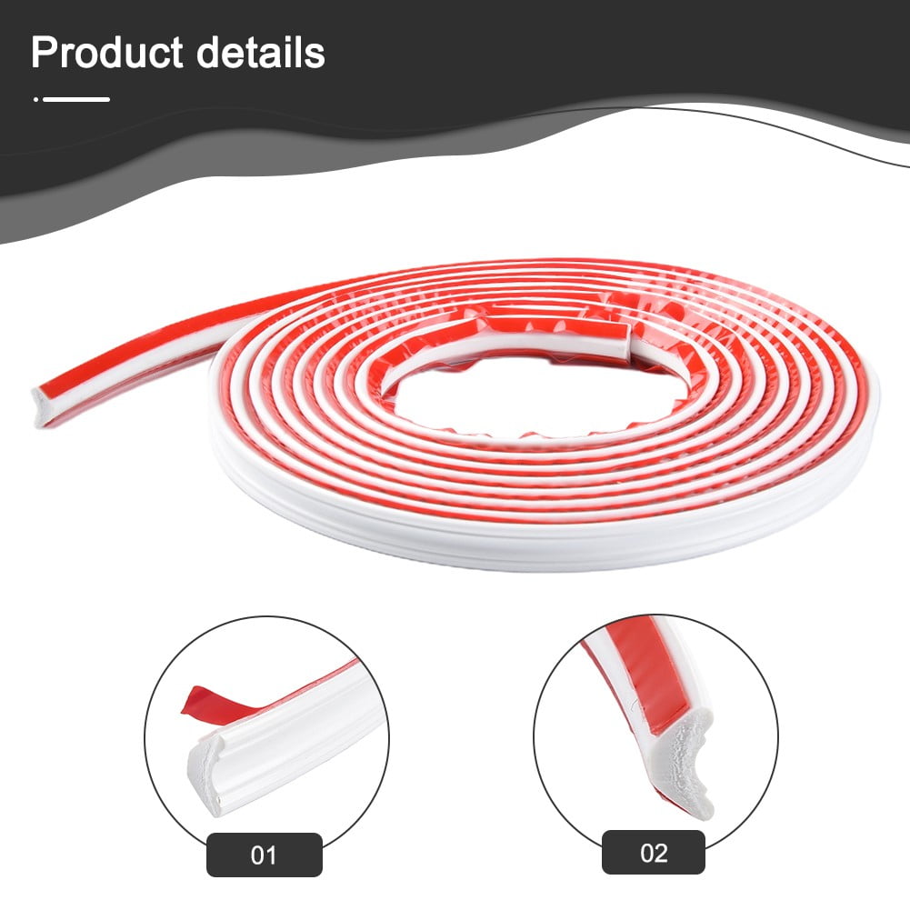 9.84Ft Flexible Trim Caulk Strip, Peel and Stick Trim for Molding, Tile