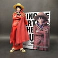 9.84Inch Anime Figure Luffy Red Cape Figure Removable Clothes PVC