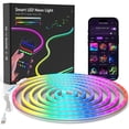 thumbnail image 1 of Cpeelsdo RGB LED Neon Rope Light Strip, APP Control, Music Sync, USB-Powered for Gaming, Bedroom, Wall, Halloween, Christmas Decor - 9.84ft, 1 of 8