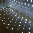 thumbnail image 1 of 9.84ft x 6.56ft 200LEDs Connectable Christmas Net Lights, 8 Modes Plug in Mesh String Lights for Christmas Trees Wedding Garden Decoration, Blue, 1 of 7