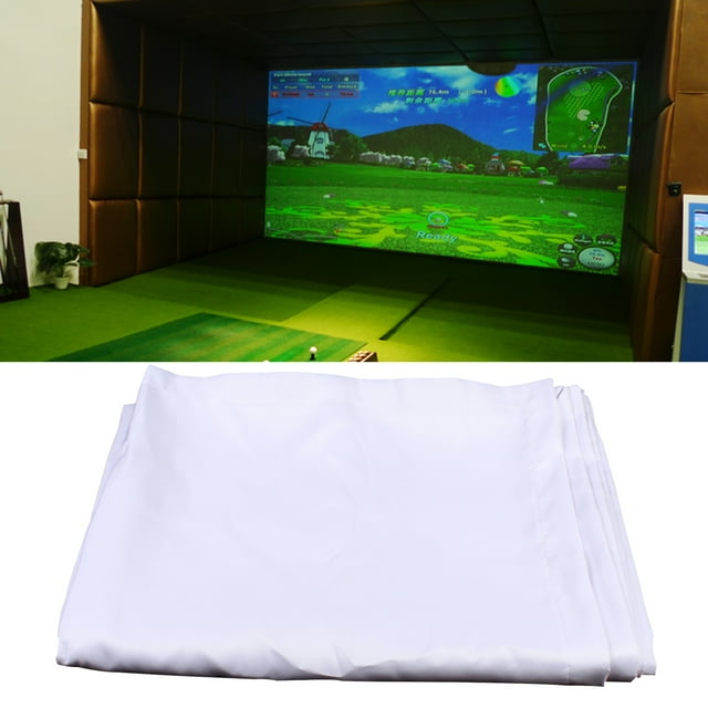 9.84ft x 6.56ft Indoor Golf Simulator Impact Screen for Home Beginners