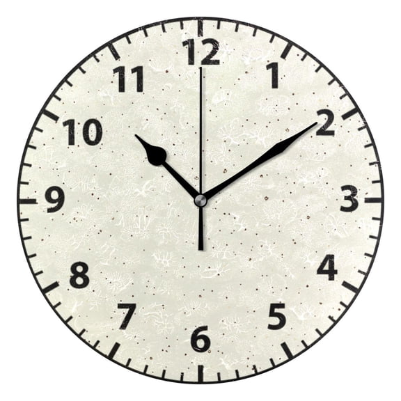 Dots Pattern Design Wall Clock Modern Small Clock Black Hands for Office, Home, Bedroom,School 9.84in