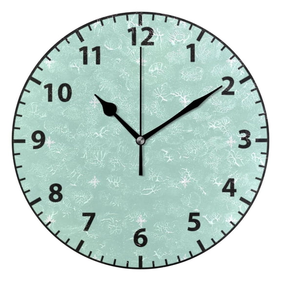 Polka Dots Wall Clock Modern Small Clock Gold Hands for Office, Home, Bedroom,School 9.84in