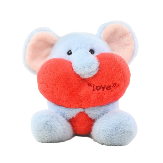 9.84in Teddy Bear Plush Toy Valentine Bedroom Sofa Cute Heart Stuffed Animal Soft PP Cotton Doll for Kids Adults Birthday Home Decoration Gift