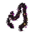 thumbnail image 1 of 9.85ft Halloween Tinsel Garlands, Battery Operated Light up Garland, Black Purple Glittering Hanging Metallic Garland Decorations for Halloween Home Indoor Outdoor Party Ornaments, 1 of 6