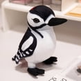 thumbnail image 1 of 9.85in Woodpecker Stuffed Animal Plush Toy , Toy Pillow for Christmas, Birthday Gift，Sofa Bed Home Decoration，Black and White, 1 of 5